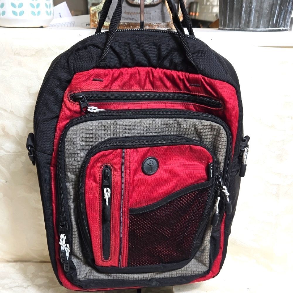 LL Bean Black Tote Laptop Bag